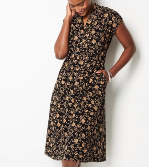 J. Jill Dresses & Skirts - J. Jill Wearever Double Face Jersey Dress Size Large